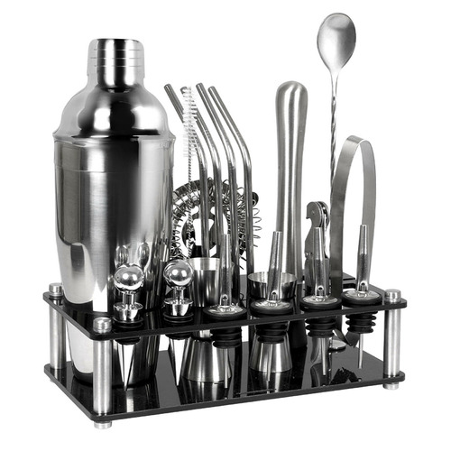 Oakleigh Home 20 Piece Todd Stainless Steel Cocktail Shaker Set